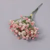 Dekoratif Çiçekler Yapay Gypsophila Küçük Bunch Sahte Bitki Düğün Gelin Home Home Bahçe Plastik Çingene Buket Dekorasyon