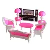 Mini Sofa 1/12 Furniture Kawaii Girls Kids Toys Free Shipping Dollhouse Accessories Kitchen For Barbie DIY Children Game Present