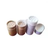 Emballage cadeau 50 PCS/LOT écologique 60g carton cosmétiques conteneur poudre Shaker poudreuse tamis Kraft Tube pour maquillage 2.0 OZ