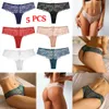 Dames slipje 5 stks sexy dames kanten slipje ondergoed naadloze strings g-string solide vrouwelijke mode-briefs low-tover dame lingerie underpants 230516