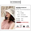 Wide Brim Hats Bucket Hats K116 Womens Bucket Hat Panama Fashion Sun Visor Breathable Fisherman Protection Hat Summer Hats Beach Sun Hats Breathable 230516