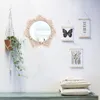 Mirrors Macrame Wall Hangende ins-Noordse handgemaakte tapijt Home Porch voor make-up badkamer