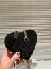 Shoulder bag patent leather Mini Heart Lover Style cowhide Crossbody Bags Gold Metal Hardware Chain Vanity Cosmetic Designer Coin Purse Handbags Fashion Wallets