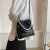 22% OFF Bag 2024 New Launch Designer Handbag Spring Line Textured Car Sewing Pearl Chain Women's Popular Oblique Cross Bucket for Women