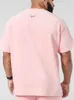 Heren T Shirts Streetwear Shirt Mannen Casual Effen Kleur Corduroy Tee Korte Mouw Ronde Hals Borduren Geribbelde Tops Kleding Heren Zomer