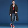Masculino masculino 2023 inverno quente pato pato casaco masculino X-Long Chappening Outwear