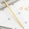 Luxury quality Business Office School Stationery Metal Ballpoint Rose Gold Custom Logo Name Black Blue Ink