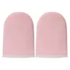 Handschuhe Pink Paraffin Wachs Handschuhe Stiefel Wachspflege isolierte Baumwollhandschuhe für Wärme Therapie Spabehandlung Bräunungshandschuh Hands Füße Pflege