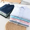 Casual shirts voor heren ontwerper Long-mouwen Casual linnen merkoverhemden voor mannen Fashion Solid 10 Colors Tops Clothing Camisa Masculina Chemise 230516