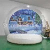 2m/3m/4m riesige aufblasbare Schneekugeln/Riesige Schneekugel, springende Fotokabinenkugel für Weihnachtsdekoration im Freien