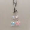 Star Crystal Star Phone Charm Porte-clés minimaliste fait à la main pour les femmes porte-clés mignon porte-clés y2k