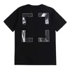 Brands Offs 23ss T Shirt Loose Tees Summer Fashion Hommes Femmes Tops Designers Casual Shirts Luxurys Vêtements Street Shorts Sleeve Clothes Polos T-shirts CT8T Blanc