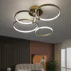 Chandeliers Nordic Ring Led Ceiling Chandelier Dimmable For Apartment Dining Living Room Bedroom Modern Decor Luster Fixture