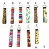 Key Rings Neoprene Wristlet Keychain Colourf Printed Wrist Belt Sunflower Strip Leopard Lanyard Ring Long Diving Material Keychains Otj4A