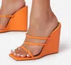 Slippers Women Ladies Outdoor Open Toe Wedge Heels Woman High Platform