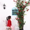 Fleurs décoratives 300 cm artificielle Rose rotin lierre vigne soie chaîne pour la maison mariage décoration murale fausse feuille bricolage suspendu guirlande