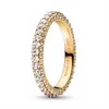 Fafafa pund ny mode charm original sier ring, damer full diamant rosguld ring
