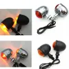 Nouveau universel moto AMBRE noir Mini balle LED clignotants frein feux de course clignotants indicateurs