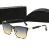 세련된 남자 타원형 선글라스 디자이너 여름 선글라스 편광 안경 검은 복고풍 대형 선글라스 여자 선글라스 박스 패션 벨트 006