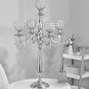Europäischer Kerzenständer, hoch, für Hochzeit, 5 Arme, goldfarben, Kristallkandelaber, Mittelstücke, Hochzeitsdekoration, Herzstück imake900