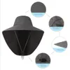 Buitenhoeden Outdoor Fisherman Hoed voor mannen Vrouwen Zomer Snel drogende nekbescherming Visor Cap Anti UV Ademend vissen Safari Hat 230515