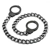 Keychains Metal Handcuffs Clasp Anti-lost Keychain Pants Trouser Chain