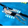 Nadmuchiwane pływaki rurki zewnętrzne składane PVC Hamm z Hammock Hammock leżakowy basen nadmuchiwane rozkładanie materaca Summer Beach Frea Bed 230515