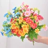 Fleurs décoratives soie artificielle chrysanthème 28 têtes marguerite faux maison jardin décor mariage Arrangement décoration