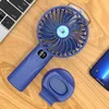 Fans 2022 Le plus récent Mini ventilateur de pulvérisation Affichage numérique Bureau de poche USB Chargement Portable Ventilateur de refroidissement silencieux avec support 4000 mAh