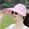 Chapeaux à large bord été soleil pour femmes extérieur réglable grosses têtes casquette Style coréen plage pare-soleil visières de protection solaire