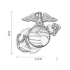Bilklistermärken Semper Fi Eagle Globe and Anchor Logo 3D Marines Corps Chrome Emblem Badge Sticker Decal Drop Delivery Mobiles Motorcyc Dhuok