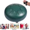 Steel Tongue Drum musical 8 notes Tambour de 6 pouces Steel tongue Instrument à percussion Handpan avec baguettes et sac pour enfants et adultes