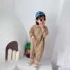 Strampler Pakaian Anak anak Jumpsuit Musim Gugur Baru Anak Laki laki Perempuan Kasual Huruf Perkakas Denim Bayi Gaya Jepang Korea 1 7 Y 230516