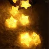 Decoraciones navideñas 1.5 / 3M LED Diseño de grietas Bola de luz Cadena Lámpara cálida Estrella Boda Fiesta Árbol Decoración romántica CKG183