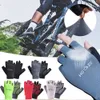 Sporthandskar fingerlösa handskar cykelcykel andas in halkfria stötsäkra unisex handskar utomhus fiske kvinnor män halv finger sommaren p230516
