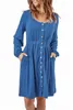 robe bleue à manches longues et taille haute 2023 Hot New N4gB #