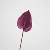 Dekorativa blommor vintage anthurium plast konstgjord bröllop trädgård rum dekor leverans flores artificiales po props