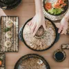 Skålar kinesisk skål och tallrik uppsättning hushåll keramiska lila sandugnen byt bordsartiklar kombination högklassig porslin dekoration