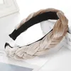 Hair Accessories 2023 Velvet Hairband For Women Ladies Headband Solid Color Braid Loop Retro Headwear Female
