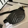 7A Marmont Sac à bandoulière Sac de taille pour femme Zipper Open Stripe Leather Logo en métal Luxury Commuter Designer Bag ID royalfashion_bag