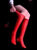 Chaussettes Bonneterie Sexy Femmes 8d 912pin Chaussettes Hautes Huile Brillante Chaussettes En Soie Ultra-minces Genou Chaussettes Hautes Bonbons Couleur Vive Chaussettes Longues Lingerie P230516