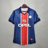 PSG jersey 1990 1991 1992 1993 1994 Retro Maillots de football RAT GUERIN paris soccer Jersey 92 93 94 home blue away white classic Vintage shirt top quality