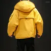 Männer Unten Koreanische 2023 Männer Kleidung Parka Mit Kapuze Baumwolle Mantel Warme Jacke Parkas Herren Winter Jacken Und Mäntel KJ2765