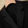 Damesgeul Lagen Black Fashion Wind Breaker Jacket Women 2023 Spring Herfst Vintage Long Blazer Outerwear Sleevel Elegant Pak Dress