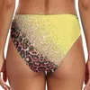 Pantaloncini da donna Costume da bagno da donna casual stampato etnico a vita alta Cintura attillata allentata Sport Yoga Bikini Bottom Front