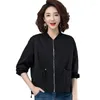 Women's Jackets Fashion Baseball Suit Short Coat Female 2023 Spring Autumn Outwear Loose Black Jacket Women Windbreaker