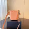 Torba do wiadra torba dla kobiet mini torba na ramię worki crossbody torebka moda stała kolor klasyczny wzór torebki sznurka