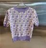 Designerskie koszulki z dzianiny damskiej T-shirt luksusowa klasyczna litera t koszule mężczyźni letnie pary krótkie rękawy moda bawełna Wysoka jakość wyborów top