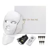 Face Massager LED Mask Lichte huidverzorging 7 kleuren schoonheidstherapie Pon Verjongrimering Wrinkle Acne Removal Neck Spa Instrument 230515