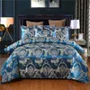 Beddengoed sets Europese stijl satijn jacquard beding set luxe solide kleur textiel dekbedoverdeksel kingsizei tweepersoonsbedden bodems be39 230515